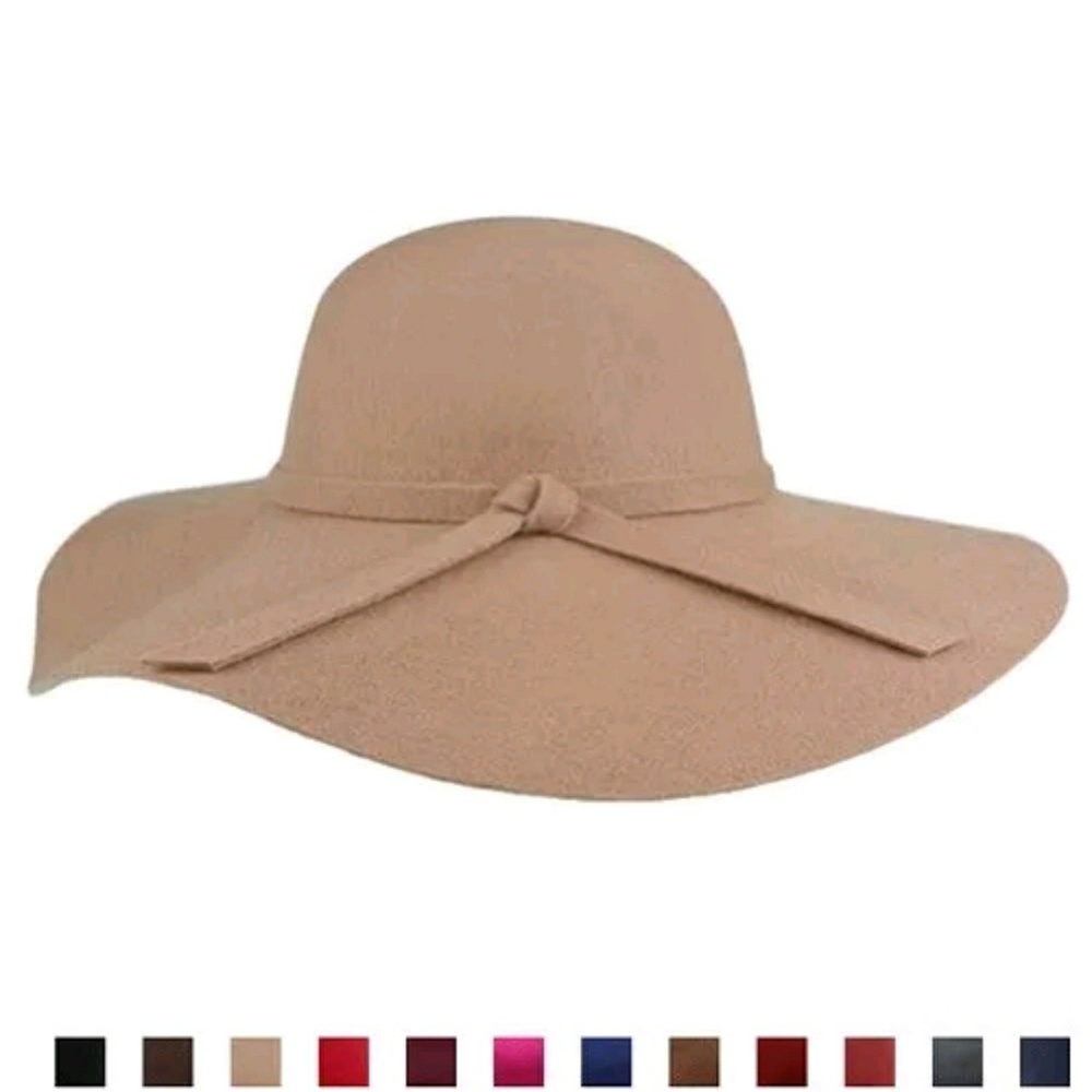 Vintage Floppy Wide Brim Wool Fedora 